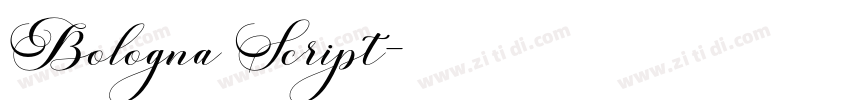 Bologna Script字体转换